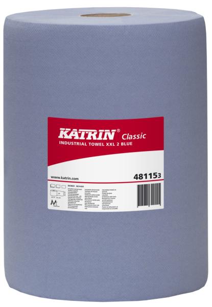 Katrin Putzpapier XXL L 2 blau 38x36 cm 2-lagig 2x 500 Blatt